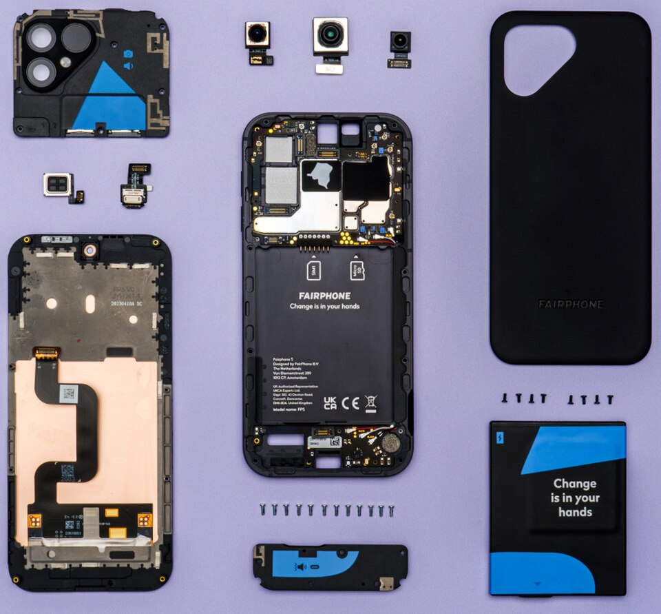 Modularer Aufbau des Vorgängers Fairphone 5
