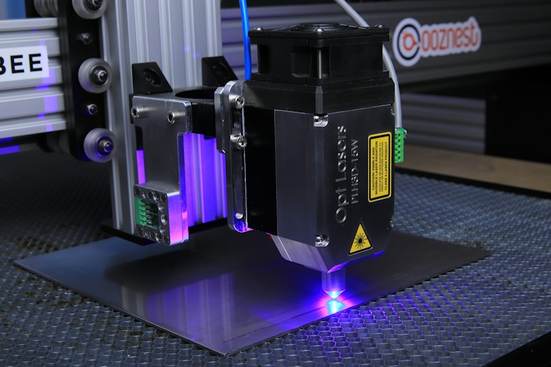 Diodenlaser beim Gravieren